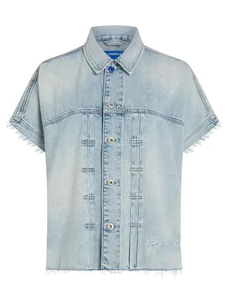 KARL LAGERFELD JEANS Prechodná bunda  modrá denim