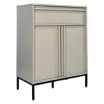 Xora KOMODA, černá, světle šedá, 80/101/40 cm