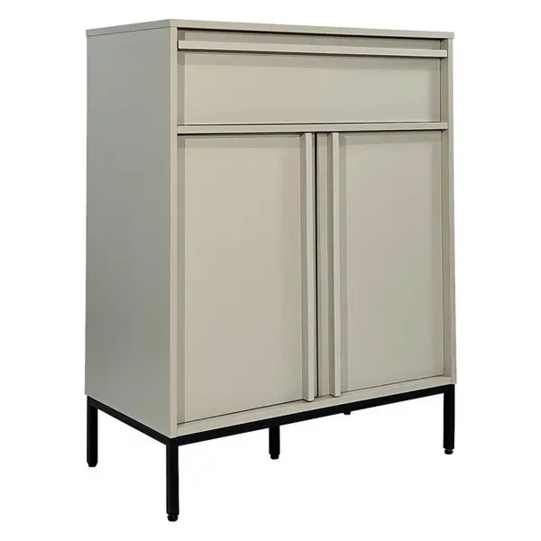 Xora KOMODA, černá, světle šedá, 80/101/40 cm