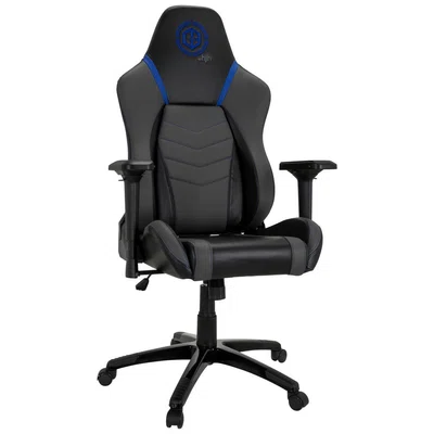 MID.YOU HERNÍ ŽIDLE, vzhled kůže, modrá, šedá, černá