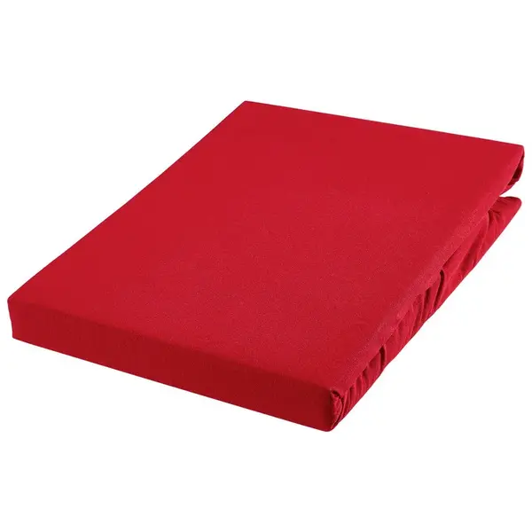 Novel ELASTICKÉ PROSTĚRADLO, žerzej, červená, 180-200/200-220 cm