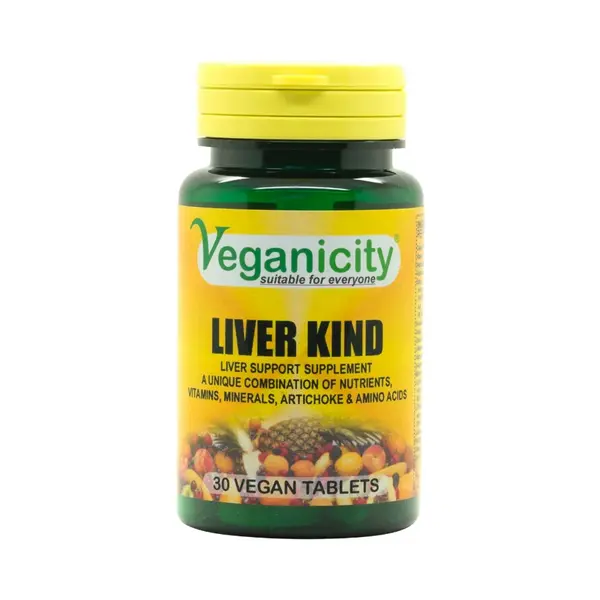 Veganicity Liver Kind - Komplex na podporu pečene 30 tabliet