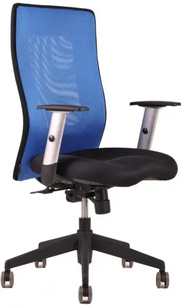 OFFICE PRO Ergonomická kancelářská židle CALYPSO XL bez opěrky hlavy, modrá