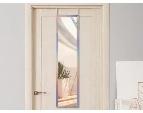 Závesné zrkadlo na dvere Bea 30x120 cm, duhové%