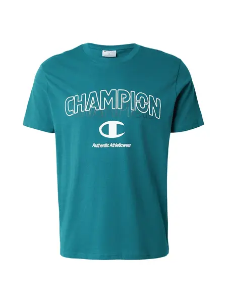 Champion Authentic Athletic Apparel Tričko  smaragdová / biela