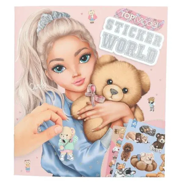 Top Model Sticker World, Kreativní sešit se samolepkami, Candy s medvídkem