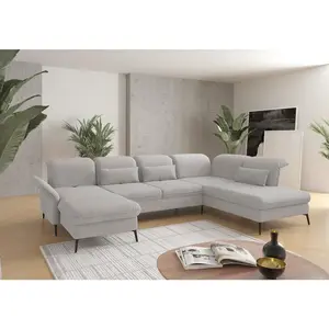 Sit & More SEDACÍ SOUPRAVA, textil, barvy stříbra