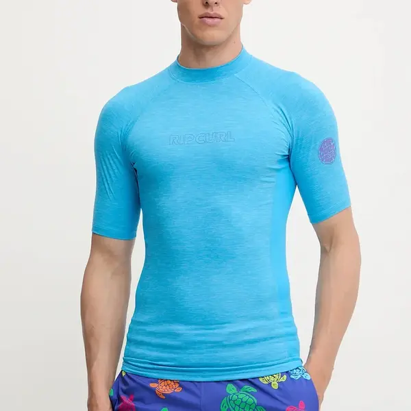 Plavecké tričko Rip Curl šedá barva