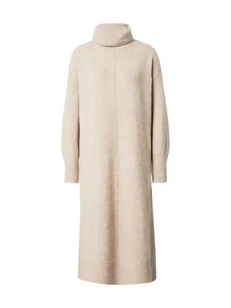 PIECES Pletené šaty  tmavošedá