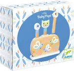 Dřevěná hračka vyskakovací duhová zvířátka