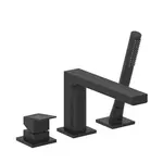 Vaňová batéria Kludi Decus so sprchovacím setom matná čierna 544483975