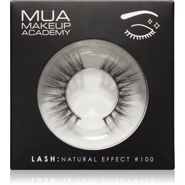 MUA Makeup Academy Lashes Natural Effect umělé řasy typ #100 1 pár