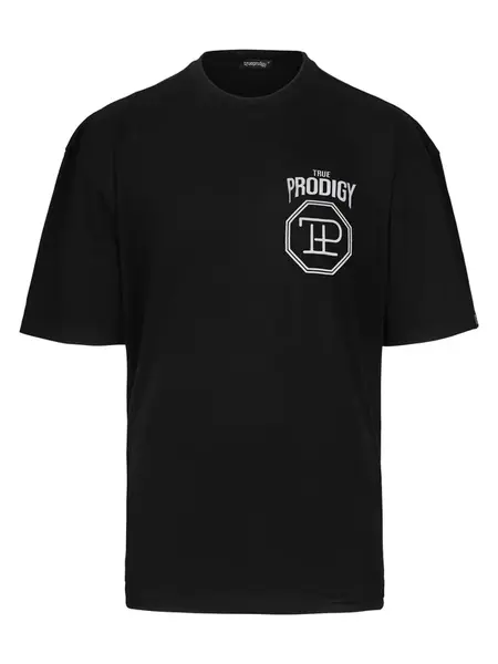 trueprodigy Tričko  čierna / biela