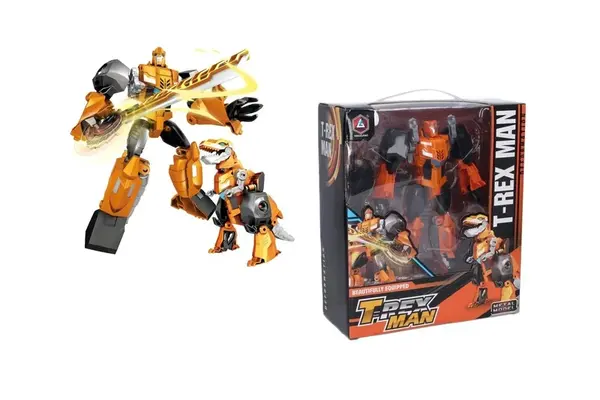 Dinorobot T-REX žltý 19cm