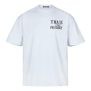 trueprodigy Tričko 'Alex'  sivá melírovaná / čierna