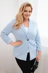 Plus size dámské sako z viskózy