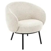 Lomoco DESIGNOVÉ KŘESLO, kov, textil, černá, světle šedá