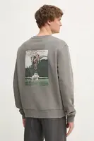 Mikina ZADIG&VOLTAIRE pánská, šedá barva, s potiskem, JMSS00251