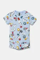 Dětská bavlněná souprava adidas modrá barva, JD0062