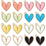 48Pcs 8 Colors Acrylic Pendants