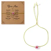 Flower Resin Beaded Slider Bracelets for Women