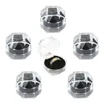 20Pcs Transparent Plastic Ring Boxes