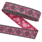 Ethnic Style Polyester Flower Jacquard Ribbons