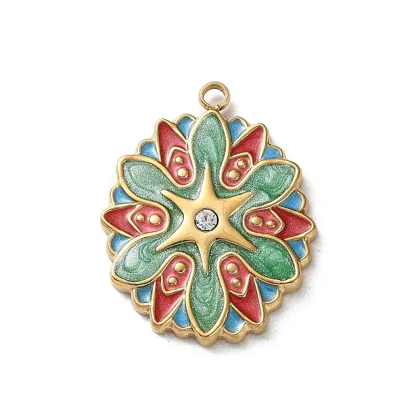 304 Stainless Steel Enamel Pendants