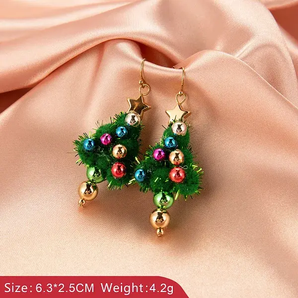 Alloy Enamel Dangle Earrings