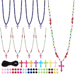 DIY Cross Acrylic Pendant Necklaces Jewelry Making Kit