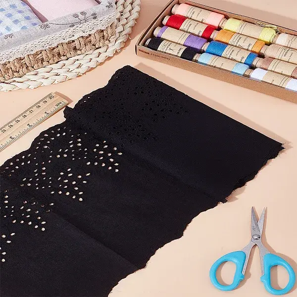 1 Yard Cotton Embroidery Flower Lace Ribbons