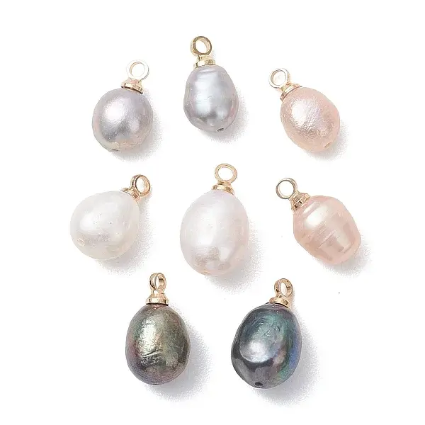 Natural Pearl Potato Charms