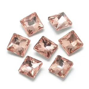 Pointed Back Glass Rhinestone Cabochons