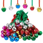 60Pcs 6 Colors Iron Bell Pendant Decorations