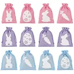 24Pcs 12 Styles Easter Cloth Storage Pouches