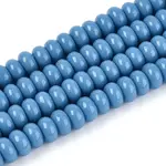 Opaque Spray Painted Glass Beads