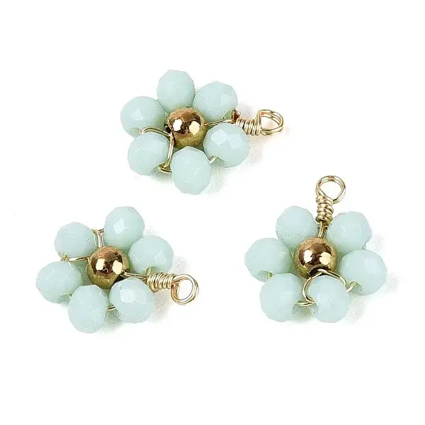 Glass with 304 Stainless Steel Pendants