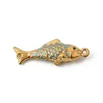 304 Stainless Steel Enamel Fish Connector Charms