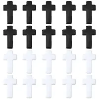 40Pcs 2 Colors Opaque Resin Cabochons