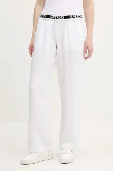 Ľanové nohavice Superdry