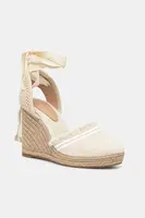 Espadrilky Tommy Hilfiger FRINGE CANVAS HIGH WEDGE