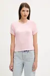 Juicy Couture Tričko Juicy Couture SHEER FITTED TEE