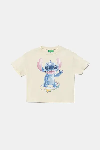 Detské bavlnené tričko United Colors of Benetton