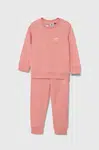Detská tepláková súprava adidas Originals CREW SET ružová farba, IX9844