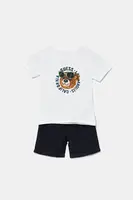 Detská súprava s prímesou ľanu Guess