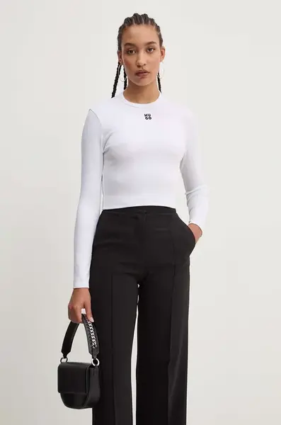 Tričko s dlhým rukávom HUGO Dafilomena_3