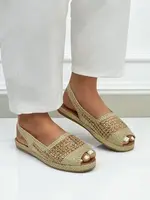 Resti Women's espadrille sandals with rhinestones Belle Sparkle