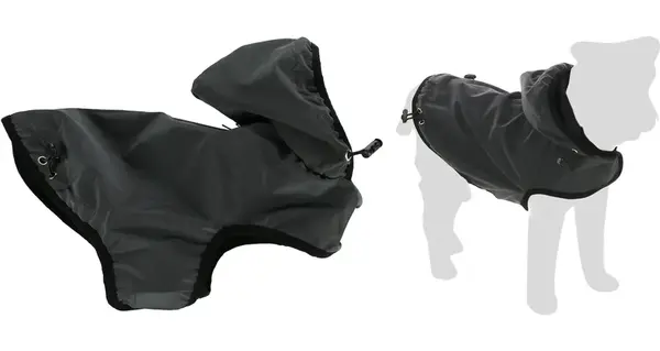 Flamingo Luza reflexní kabát pro psy - šedý A: 30 cm B: 30-36 cm C: 44-50 cm