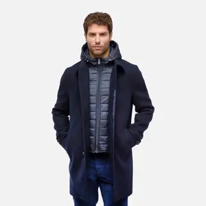Men's Dark Blue Coat Geox Monreale - Men's
