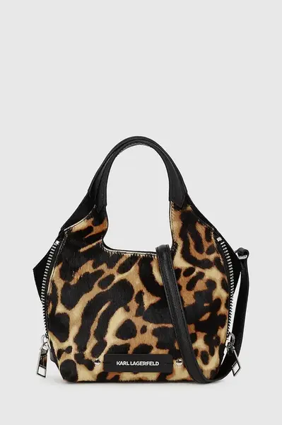 Kožená kabelka Karl Lagerfeld